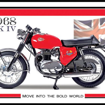 BSA SPITFIRE MOTORBIKE METAL WALL SIGN