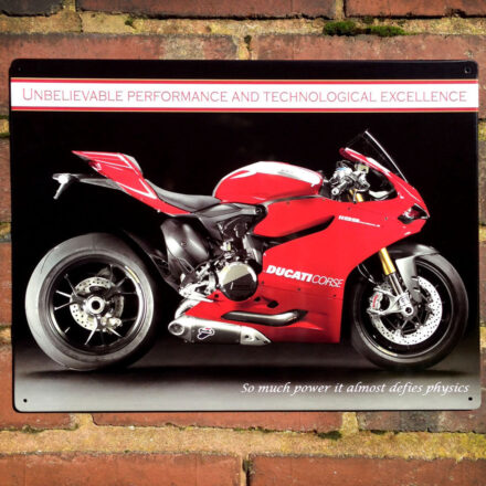 DUCATI 1199 PANIGALE R MOTORBIKE METAL WALL SIGN
