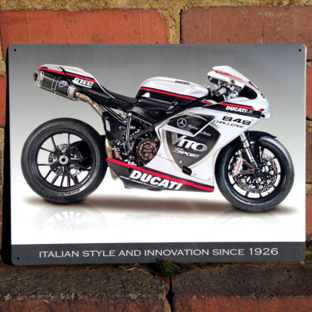 DUCATI 848 EVO MOTORBIKE METAL WALL SIGN