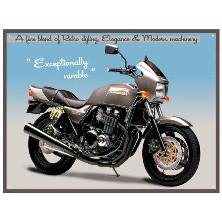 KAWASAKI ZRX MOTORBIKE METAL WALL SIGN