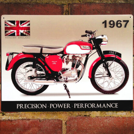 TRIUMPH TIGER CUB MOTORBIKE METAL WALL SIGN