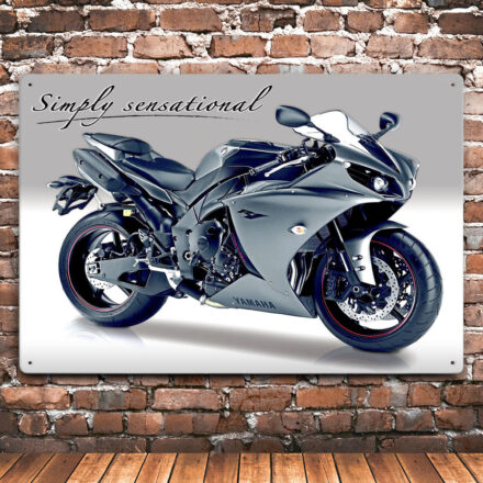 YAMAHA YZI R1 MOTORBIKE METAL WALL SIGN