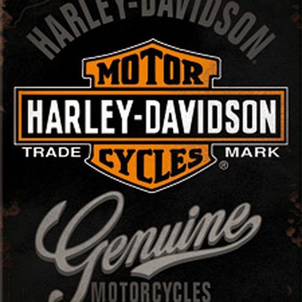 HARLEY DAVIDSON GENUINE LOGO JUMBO FRIDGE MAGNET