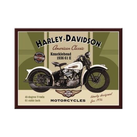 HARLEY DAVIDSON KNUCKLEHEAD MOTORBIKE JUMBO FRIDGE MAGNET