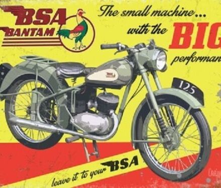 BSA BANTAM MOTORBIKE JUMBO FRIDGE MAGNET