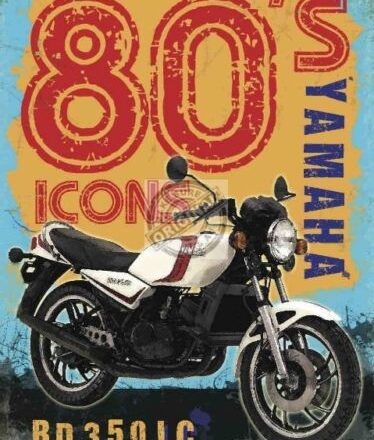 YAMAHA RO 350 MOTORBIKE JUMBO FRIDGE MAGNET