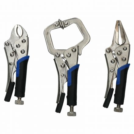 3PC MINI LOCKING PLIERS MOLEGRIPS
