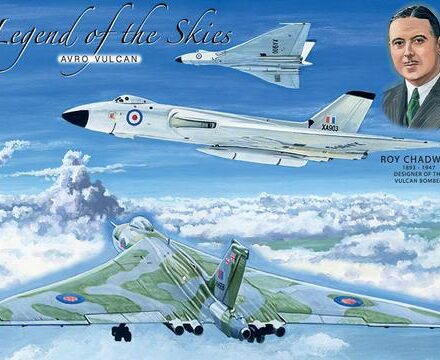 WW2 AVRO VULCAN PLANE LEGENDS JUMBO FRIDGE MAGNET