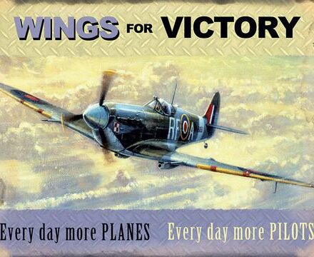 WW2 SPITFIRE PLANES WINGS FOR VICTORY JUMBO FRIDGE MAGNET
