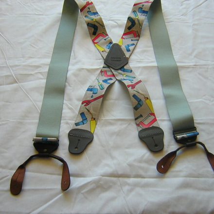 MENS BUTTON BRACES PLUMBER DESIGN