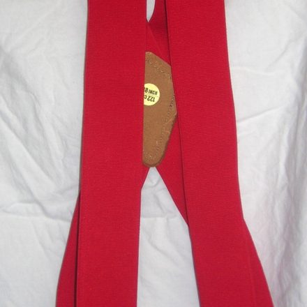 PLAIN RED BUTTON BRACES