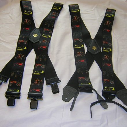 MENS CLASSIC TRACTOR BRACES ON BLACK 54" XXL 2XL