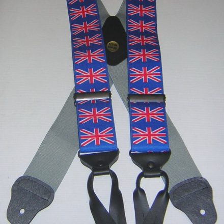 MENS BUTTON BRACES UNION JACK DESIGN