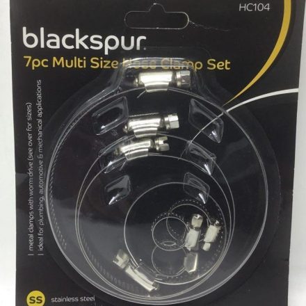 7pc MULTI SIZE HOSE CLAMP CLIP SET 6MM - 114MM