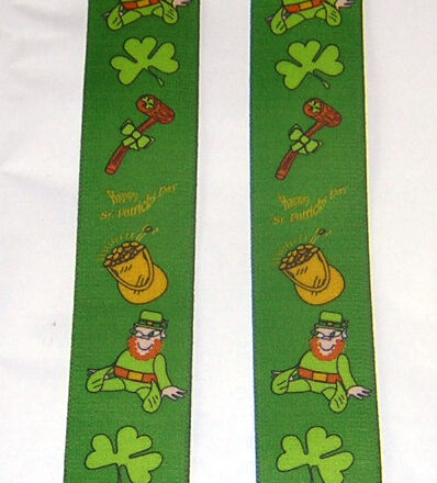 MENS BRACES IRISH LEPRACHAUN DESIGN