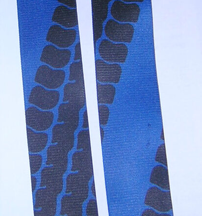 MENS BRACES BLUE TYRE TREAD DESIGN