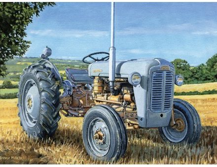 GREETING CARD FERGUSON GOLD BELLY TRACTOR