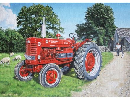 GREETING CARD INTERNATIONAL HARVESTER MCCORMICK FARMALL TRACTOR