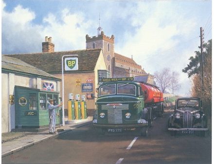 GREETING CARD COMMER LORRY BP TANKER