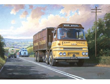 GREETING CARD ERF LORRY ON TELEGRAPH HILL