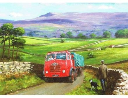 GREETING CARD FODEN LORRY HEAVY LOAD