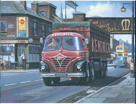 GREETING CARD FODEN LORRY KENDRICKS MICKEY MOUSE