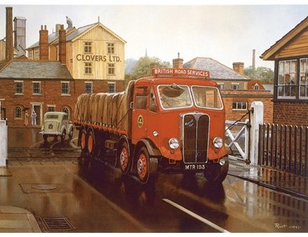 GREETING CARD BRS AEC MAMMOTH MAJOR LORRY
