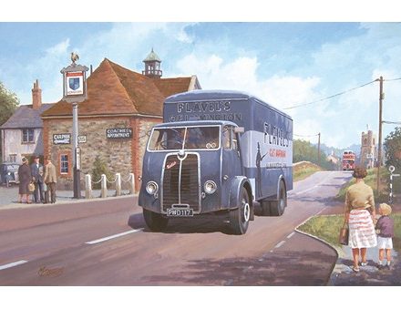 GREETING CARD FLAVELS SENTINEL LORRY