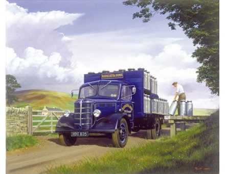 GREETING CARD LORRY THE MILK COLLECTION