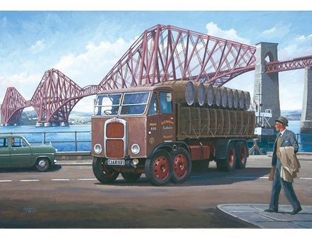 GREETING CARD SCAMMELL LORRY WHISKEY GALORE