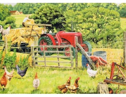 GREETING CARD DAVID BROWN CROPMASTER TRACTOR