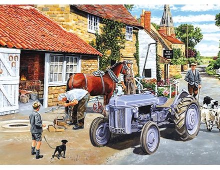 GREETING CARD FORD FERGUSON TRACTOR AND THE FARRIER
