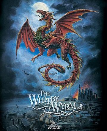 ALCHEMY THE WHITBY WYRM DRAGON JUMBO FRIDGE MAGNET 2" X 3"