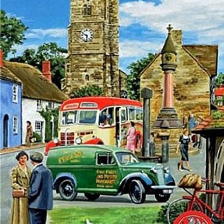BEDFORD BUS AND VAN JUMBO FRIDGE MAGNET