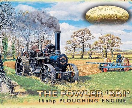 FOWLER BBI STEAM TRACTION PLOUGHING ENGINE JUMBO FRIDGE MAGNET