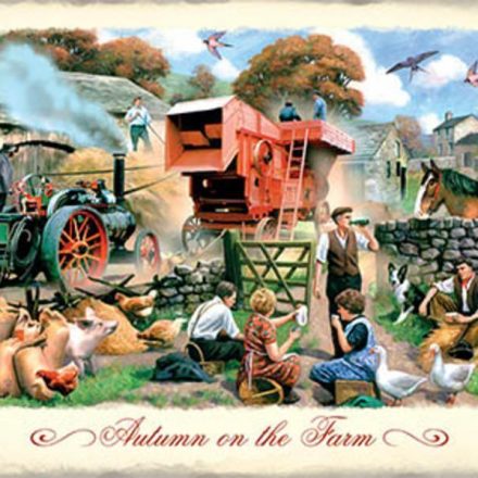 STEAM TRACTION ENGINE AND THRESHING MACHINE JUMBO FRIDGE MAGNET