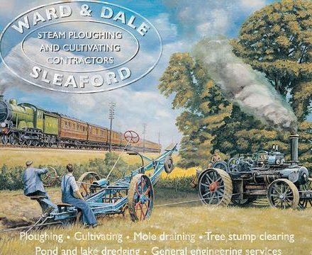 PLOUGHING ENGINE AND STEAM TRACTION ENGINE JUMBO FRIDGE MAGNET