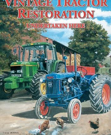 JOHN DEERE AND FORDSON TRACTORS JUMBO FRIDGE MAGNET