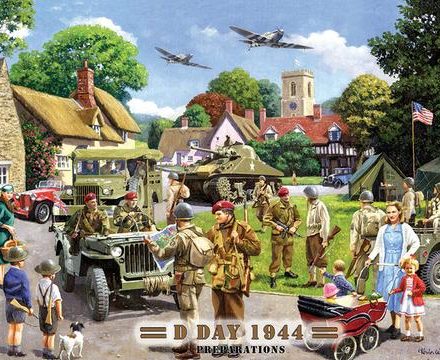 WW2 WW11 D-DAY 1944 CELEBRATION JUMBO FRIDGE MAGNET