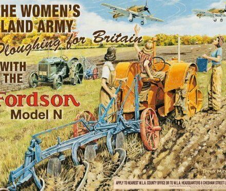 WW2 WW11 WOMENS LAND ARMY PLOGHING FOR BRITAIN JUMBO FRIDGE MAGNET