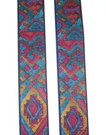 MENS BRACES BLUE RED GREEN 1 1/2"