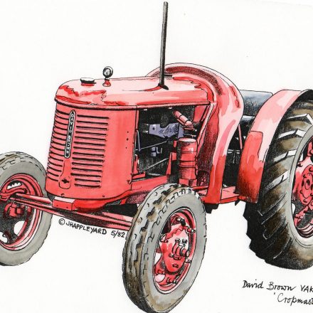 VINTAGE CLASSIC DAVID BROWN CROPMASTER VAK IC PRINT 8" X 5"