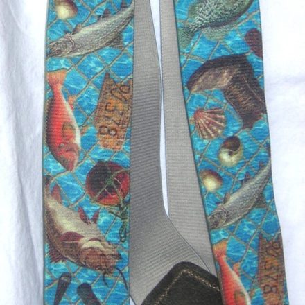 Mens Work Braces Catch Of The Day Design 2" Wide