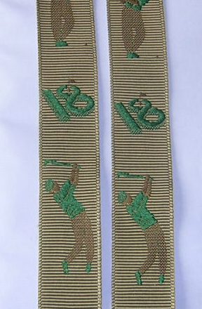 MENS BRACES GOLFING CREAM 1 1/2"