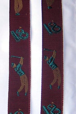 MENS BRACES GOLFING RED 1 1/2"