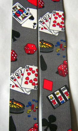 MENS BRACES CASINO POKER CARDS DICE 2" WIDE 54" XXL