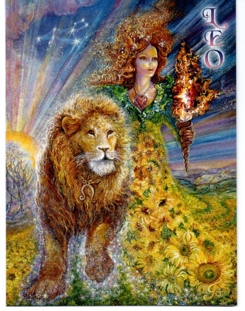 JOSEPHINE WALL FANTASY ART ZODIAC LEO GREETING CARD – JULY 23 to AUG 22 ...