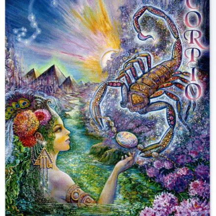 JOSEPHINE WALL FANTASY ART ZODIAC SCORPIO GREETING CARD - OCT 24 to NOV 22