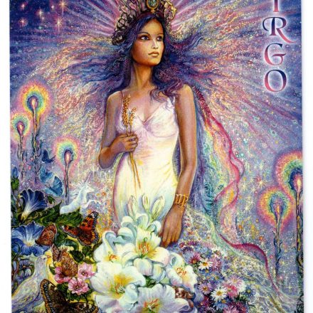 JOSEPHINE WALL FANTASY ART ZODIAC VIRGO GREETING CARD - AUG 23 to SEP 22
