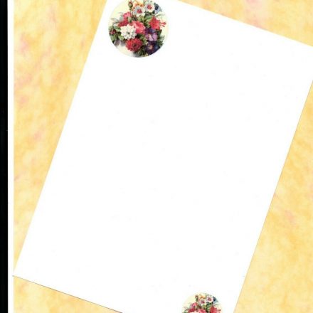WRITING PAPER SET MIXED FLOWER BOUQUET 10 A5 SHEETS 10 C6 ENVELOPES